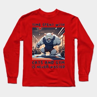 Cats and Gym Long Sleeve T-Shirt